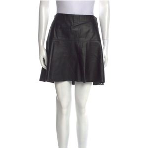 VINCE - Leather Mini skirt